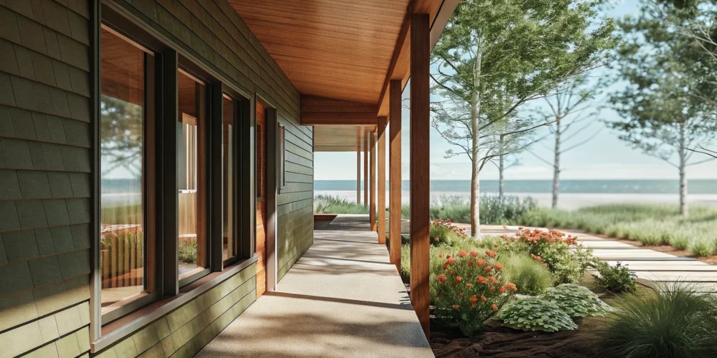 Second home with water view, suitable for a mortgage loan.