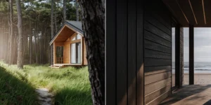 A modern cabin and a beach house, an example of how to buy a second home without selling the first.