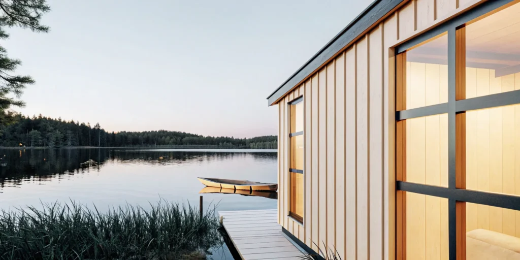 A lakeside second home rented out for the maximum number of tax-free days.