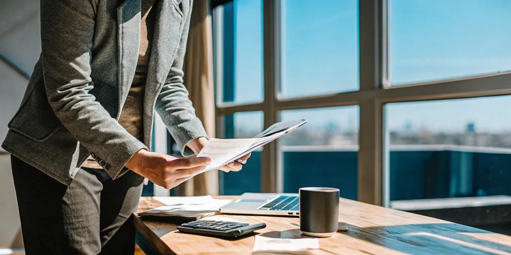 Homebuyer using a calculator to see how much lender credit they can get for closing costs.