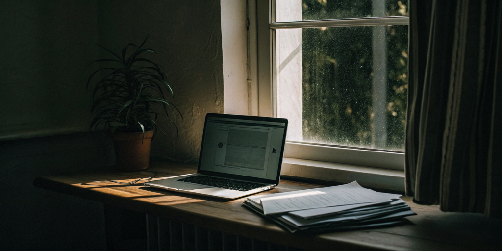 Using a DSCR loan calculator on a laptop to check investment property requirements.