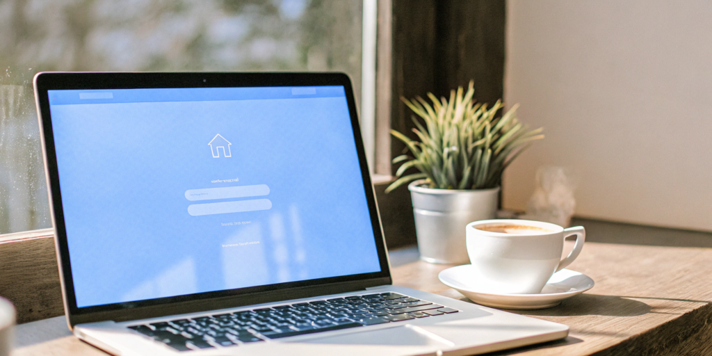 A mortgage calculator on a laptop showing fields for points and down payment.